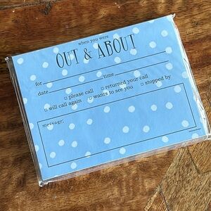 "When You Were Out and About" Padded Message Notes 50 Sheets